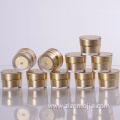 Round Cosmetic Gold Acrylic Jar 5ml For Cream